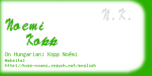 noemi kopp business card